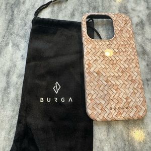 Burga Apple 15 Pro case and ring holder.